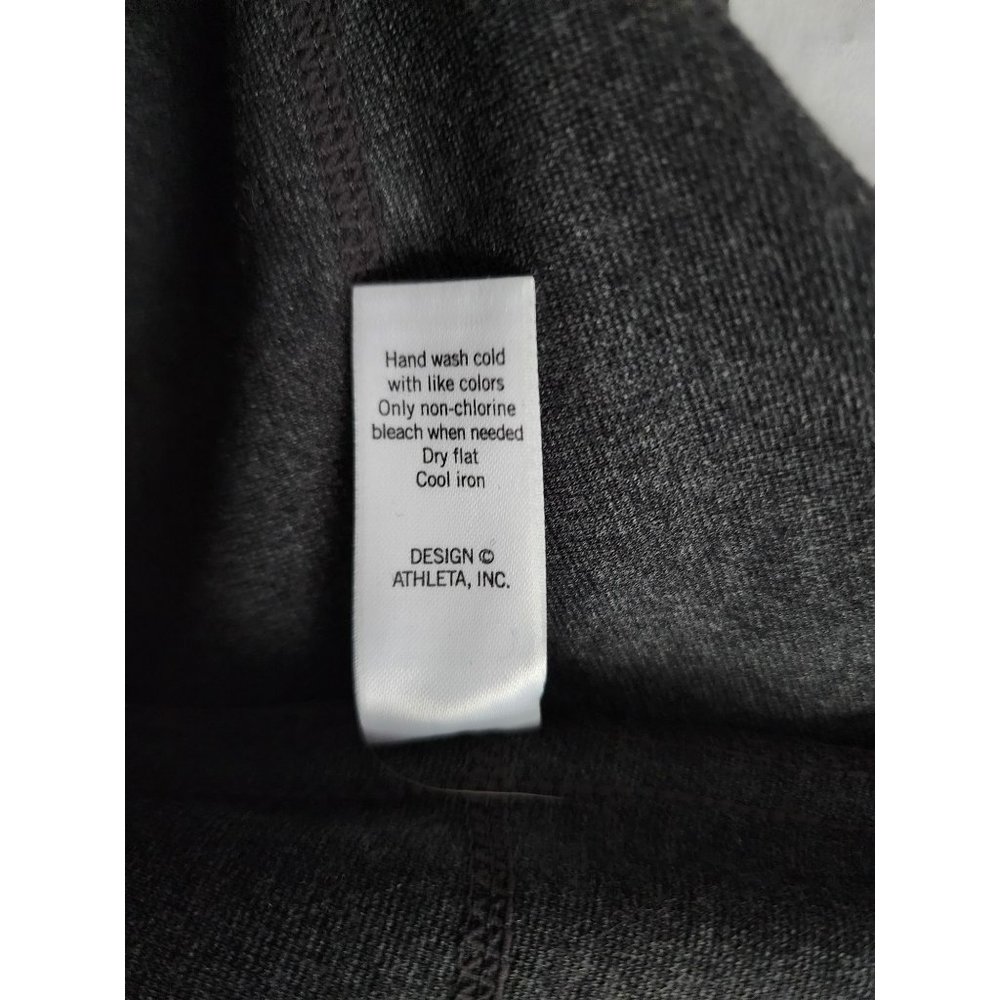 Athleta Strata Women's Gray A-Line Zipper Pockets Ponte Mini Skirt Petite Sz MP - Picture 6 of 11